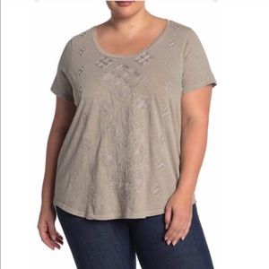 Lucky Brand | Embroidered Novelty T-shirt